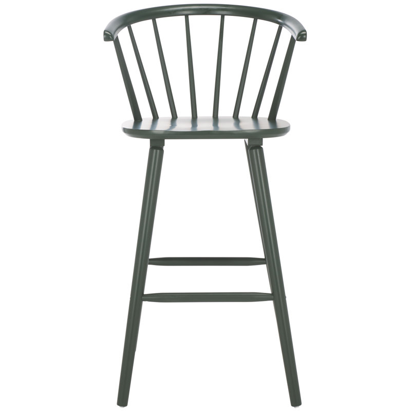 Sheffield Solid Wood Stools, Bar Stool (29" Seat Height), Garden Green