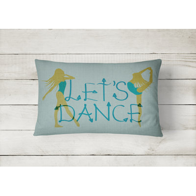  Let's Dance Linen Lumbar Pillow