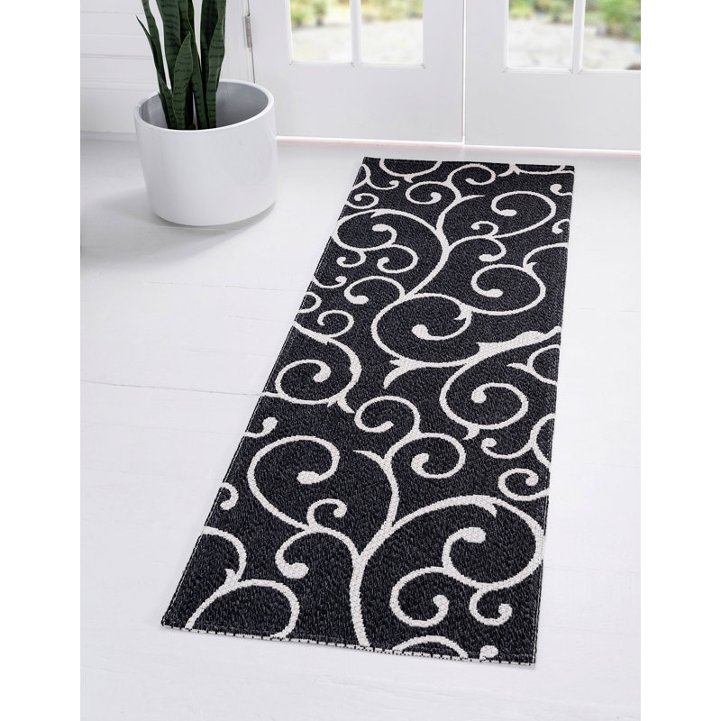 California Cotton Abstract Indoor Rug, Runner 2'2" x 7'4"
