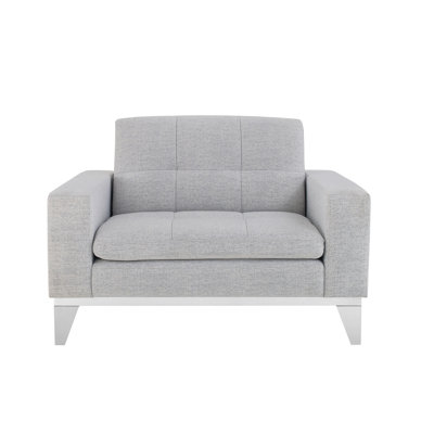 Coddle® Code 36.6” Convertible Chair Pocket Coil Comfort USB Power Ports Woven Fabric Modern Square Arm Flint