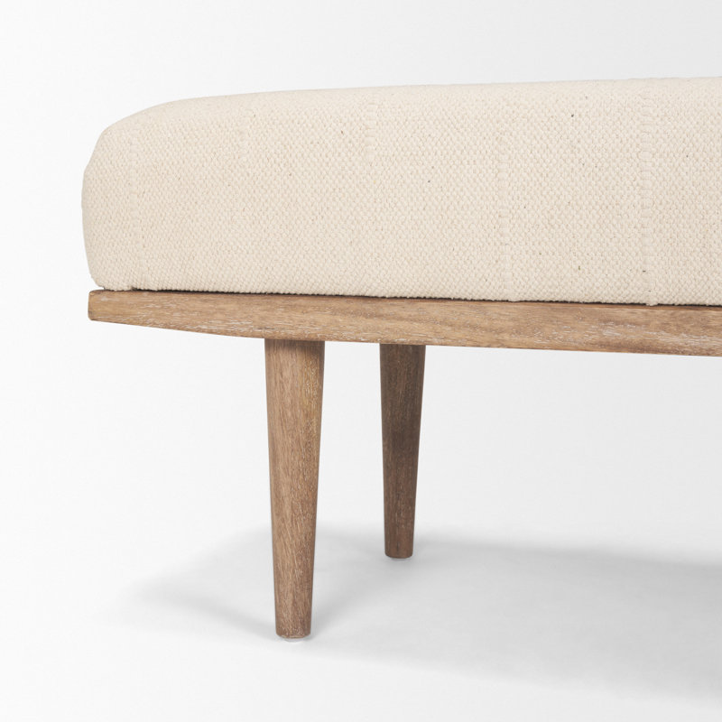 Banc rembourré Thorin, Brun, Beige