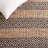 Lexi-Amelia Natural Fiber Flat Weave Jute/Cotton Striped Rug in Black/Natural-137717608