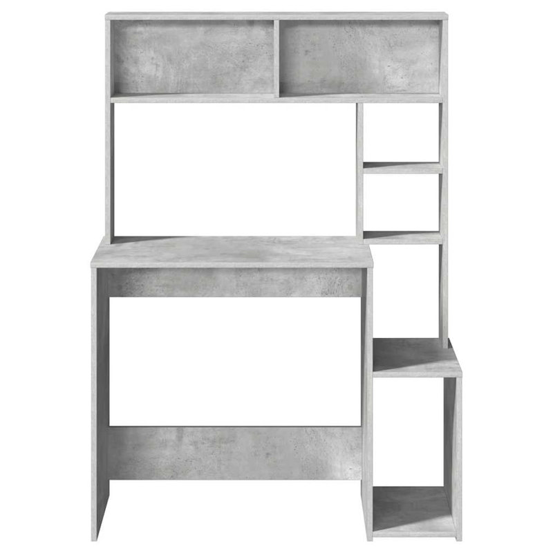 Baldomero Computer Desk, Concrete Grey