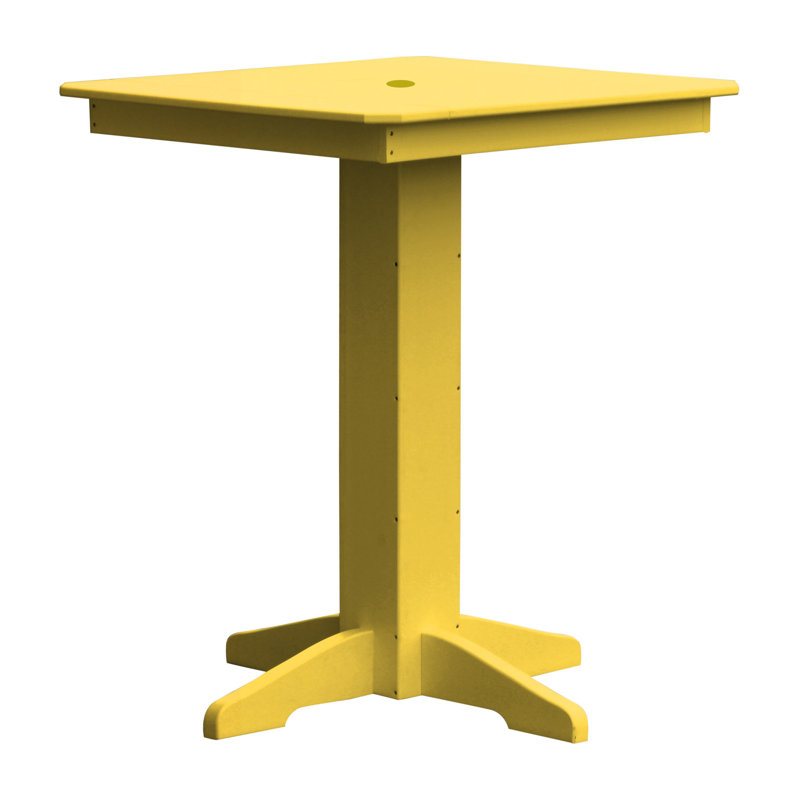 Table de bar Neville, Jaune citron, l 33 po x L 33 po x H 42 po