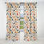 Motif à motif cachemire plantes minimalistes - Rideau floral en velours occultant - 1 panneau-107547771