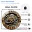 Horloge murale en bois avec hibou