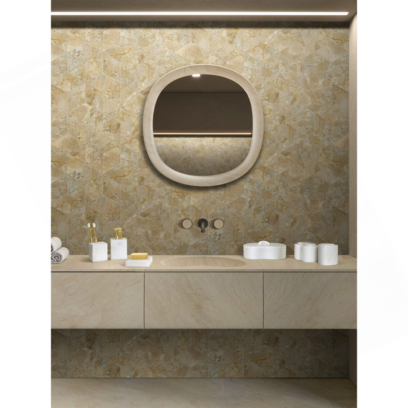 White Natural Marble Bathroom Accessories Set, Natural Stone, Genuine Marble, Real Marble