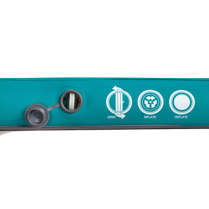 Teal Insulated FlexForm Camping Sleep Pad with Recycled Fabric