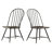 Stehle 45" Round Wood Table And Two-Tone Spindle Dining Chairs Set - Table And 4 Frame Chairs-1784711808-1784711811