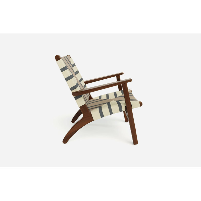 Masaya Armchair, Coffee, Gray Ivory