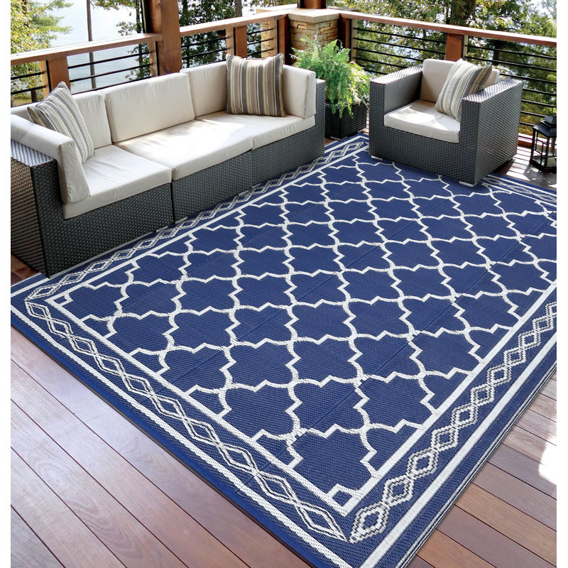 Outdoor Rug Waterproof Outdoor Rug Patio Reversible Plastic Straw Rug Vintage Camping Rug Outdoor Carpet for Porch Deck Backyard Balcony