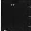 Commode de salle de bain 36 po sans lavabo, base d'armoire seulement, armoire de salle de bain avec tiroirs, cadre solide et panneau de fibres à densité moyenne, noir-120406519