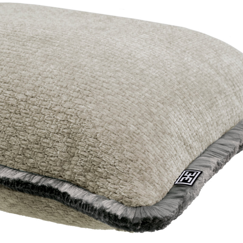 Paia Pillow Cover & Insert, Gray/Light Gray, 15.75"H x 23.62"W