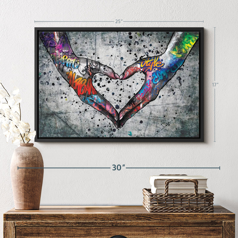 Love «Urban Love Heart», H 25 po x l 17 po