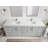 Aberdeen 84'' Double Bathroom Vanity with Quartz Top-94240503-74716250