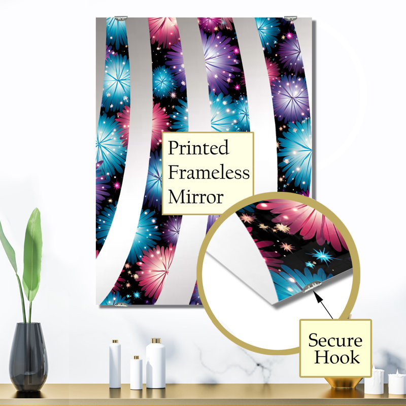 Nowicki - Grand miroir mural avec feux d'artifice MIR134013, 32 po x 24 po