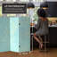 Wiens Turquoise Art Canvas Folding Screen-1388267309