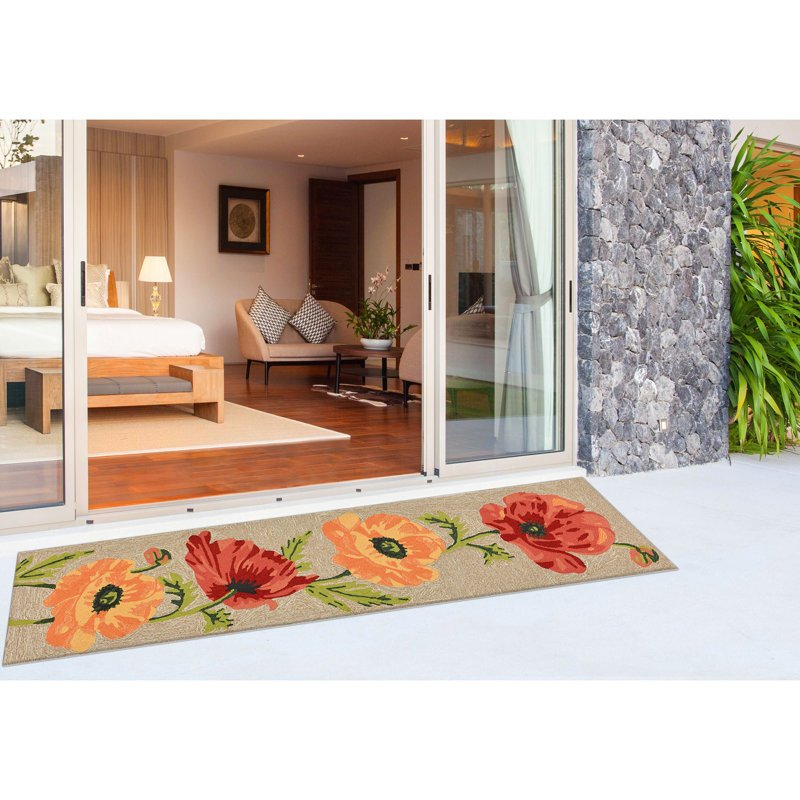 Tapis jaune touffeté à la main Carbonell, Tapis de couloir 2 pi x 8 pi