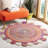 Herzig Hand-Woven Flatweave Red Area Rug-233709748