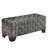 Lindo Walnut Finish Woven Bench - Fabric Woven-1880683497