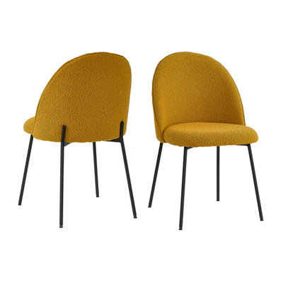 Coventry 46cm H Fabric Upholstered Metal Dining Chair