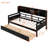 Solid Wood Twin Daybed In Elegant , With Slat Base And Practical Storage Space Hue, Support, Convenient-1003600725-1003600727