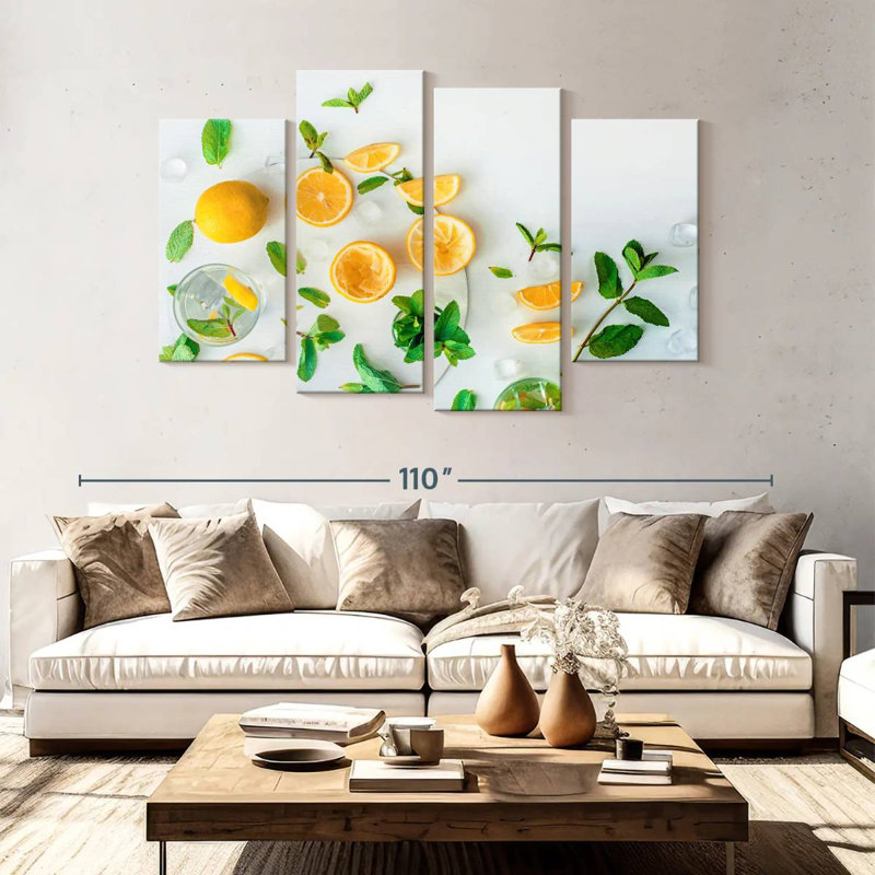 Yarlin Lemon Refresher, 54" H x 84" W
