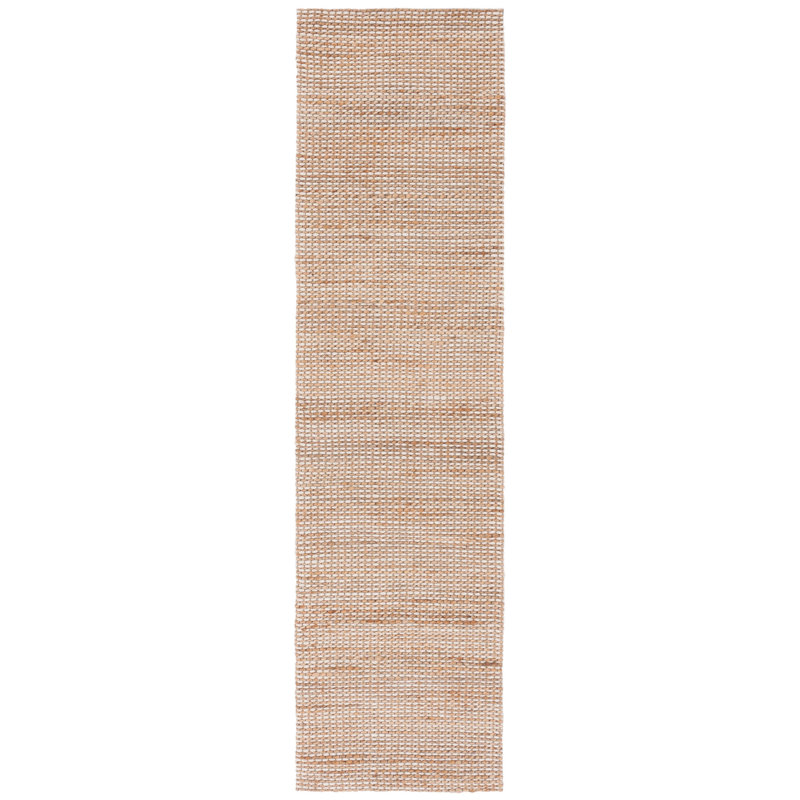 Aufmann Handmade Tufted Area Rug in Natural/Beige, Runner 2'3" x 9'