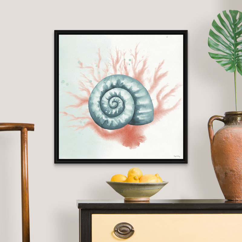 Splash I, art mural sur toile, Cadre noir, H 26 po x l 26 po x P 2 po