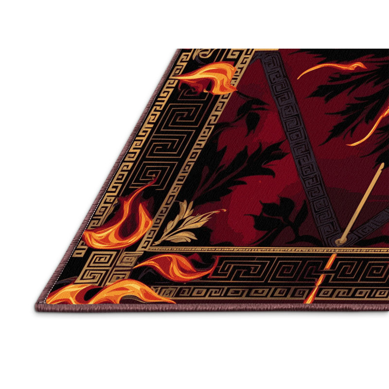 Tapis Guirlande FABLE, Carré 3 pi