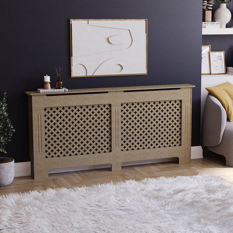 Reta Radiator Cover, 82cm H x 172cm W x 19cm D, Unfinished