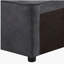 Fauteuil d'appoint gris à dossier gauche