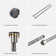 Circular Single Hole Bathroom Faucet with Drain Assembly
