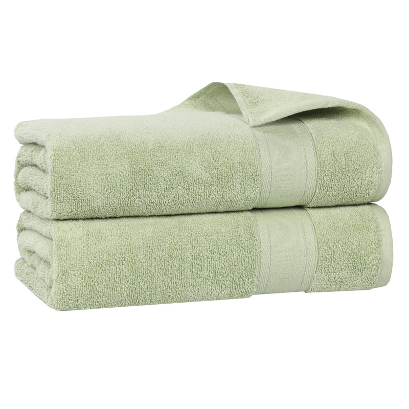 Coton absorbant doux Belmont, Drap de bain - paquet de 2, Vert