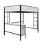 Lit mezzanine double avec bureau et tablettes-1789409585