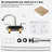 Centerset 2-handle Bathroom Faucet with Drain Assembly,Brushed Nickel-45127787