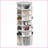 7-Tier 360° Rotating Shoe Rack, Free Standing 28-Pair Organizer White | Modern | Primary Living Space