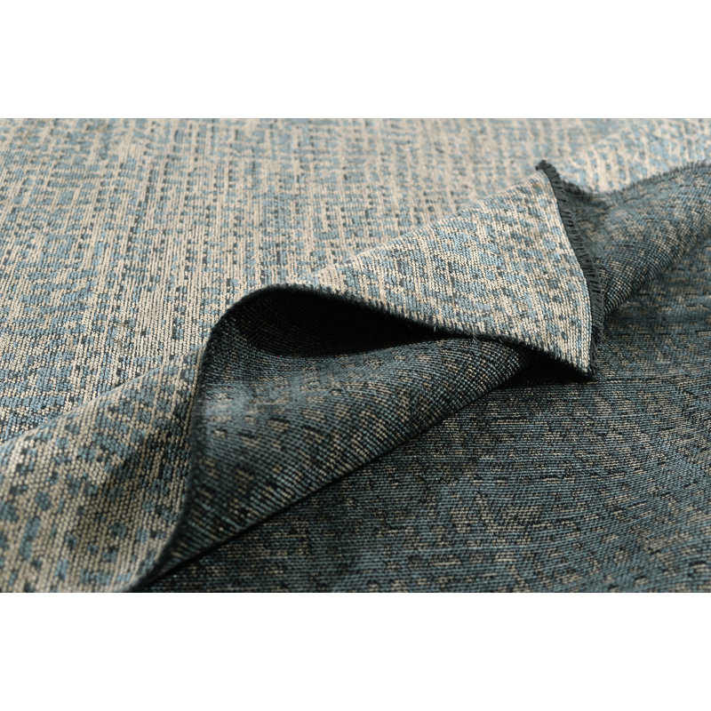 Tapis gris / bleu clair Rapture, Rectangle 7 pi 10 po x 9 pi 10 po