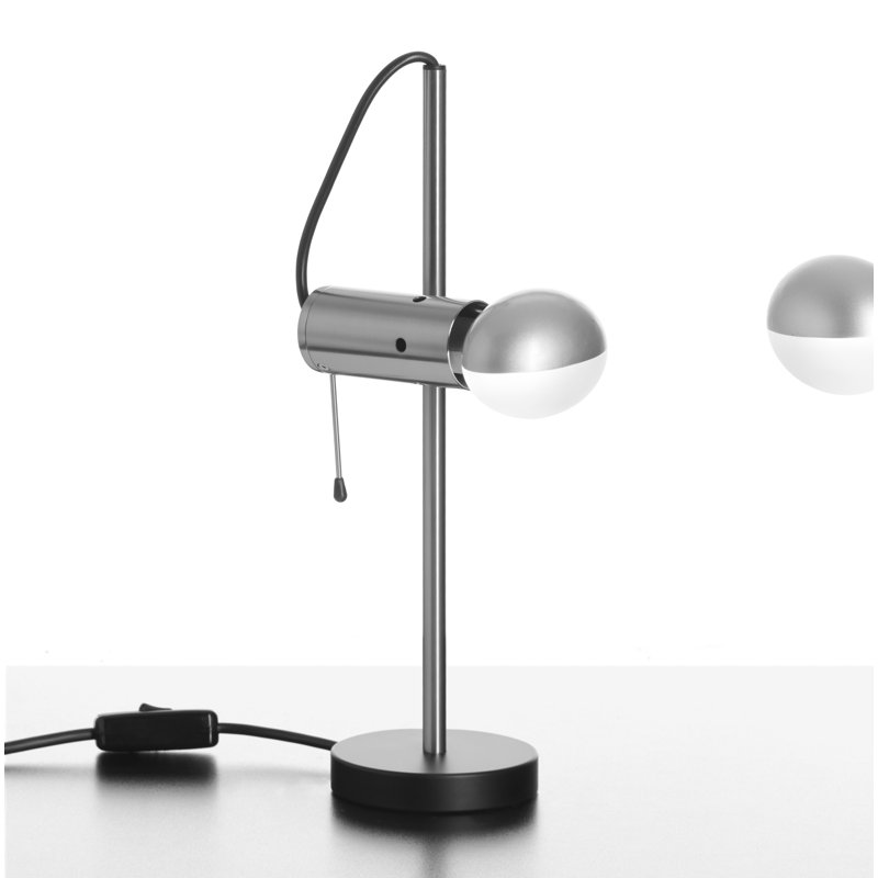 Agnoli Desk Table Lamp, Satin Nickel
