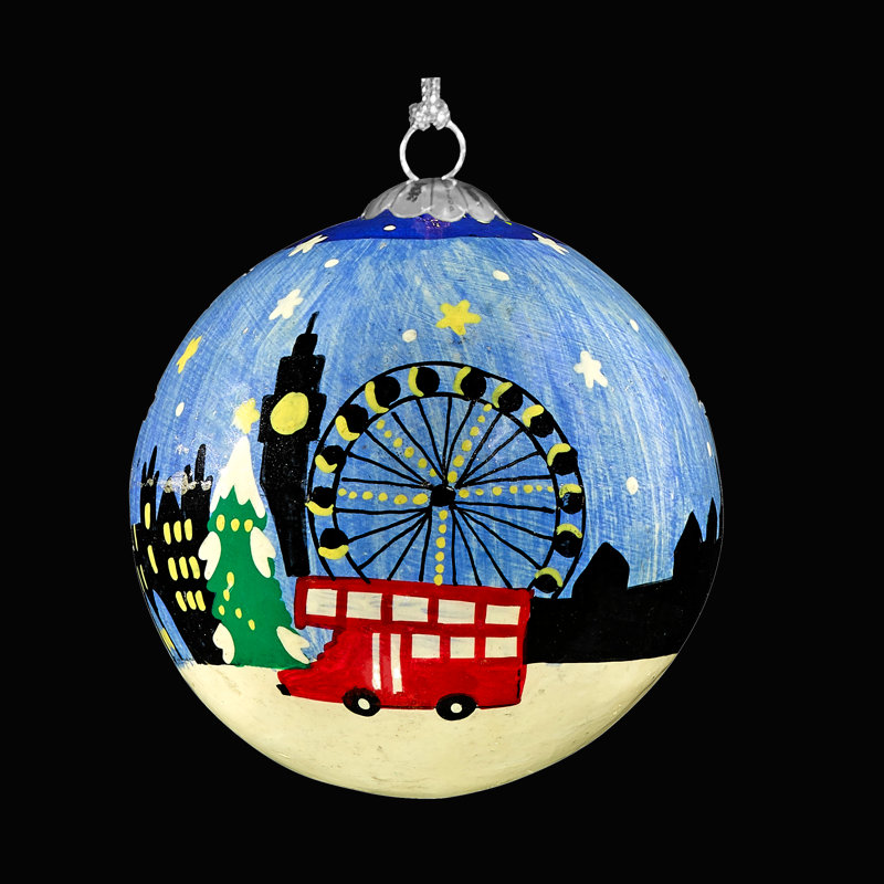 7.62cm Handmade Paper Bauble