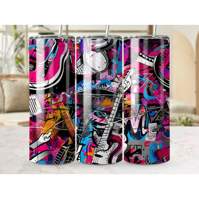 Choose Handmade Tumblers 591 mL Vacuum Insulated Stainless Steel (18/8) Travel Tumbler with Straw