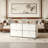  Modern Storage Cabinet, Modular Metal Sideboard, Versatile Steel Office Credenza & Lowboard for Living Room, Kitchen, Home Office-2004312495