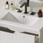 Lavabo en céramique de haute qualité avec rangement intégré et conception cannelée-1566746206