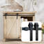 Petite armoire de 4 pi avec petite porte de grange coulissante