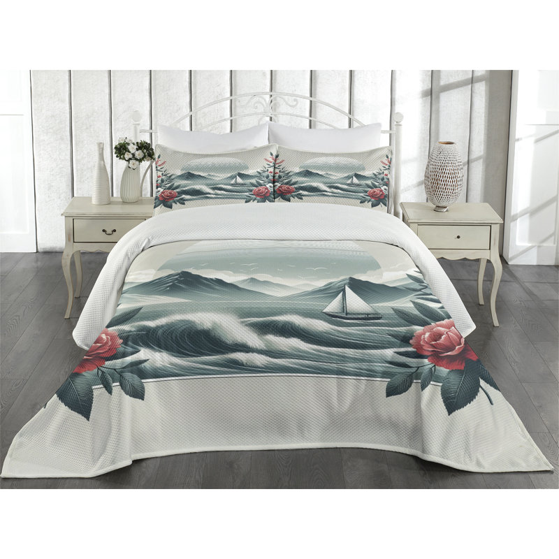 Polyester Coverlet, Queen Coverlet + 2 Standard Shams
