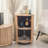 Palladino 2-Storage Natural Wood Nightstand
