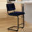 Estes Upholstered Stool with Metal Frame-1609516366-1609516361