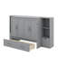 Grand lit escamotable avec tablettes, tiroirs et port USB-843456959