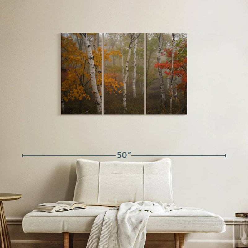 Alvord Autumn Birch Forest, 24" H x 38" W