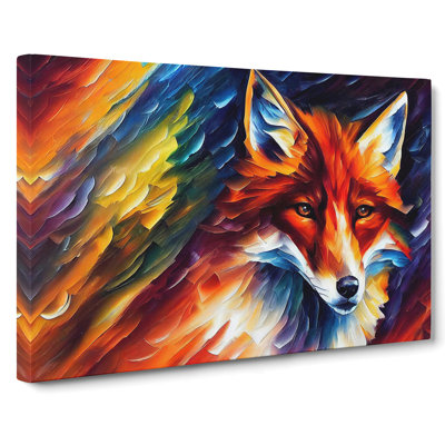 Fox Painting Vol.5 Abstract - Wrapped Canvas